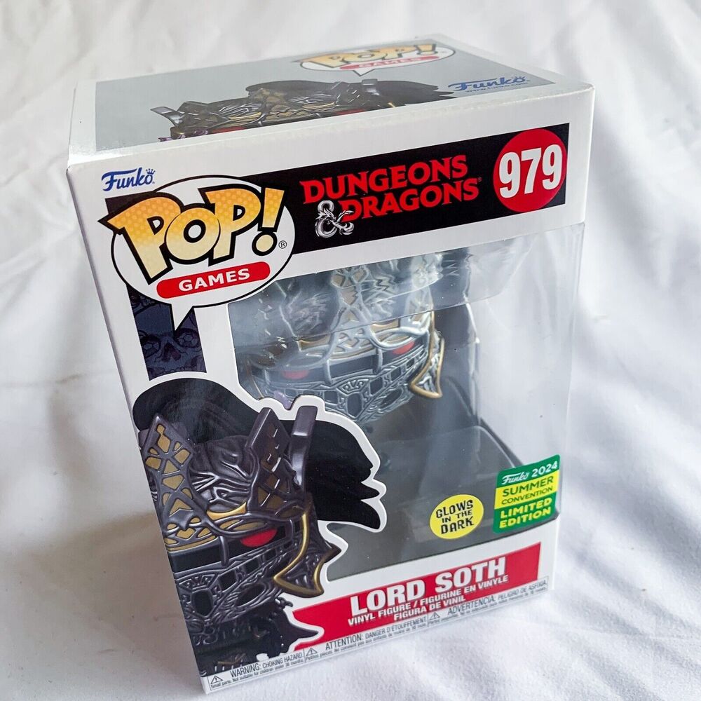 Funko Pop Dungeons Dragons Lord Soth #979 Protector Glow Gitd SDCC Comic-Con